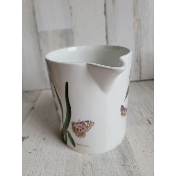 Portmeirion Woody Nightshade flower pitcher collectible bug butterfly - Picture 5 of 7